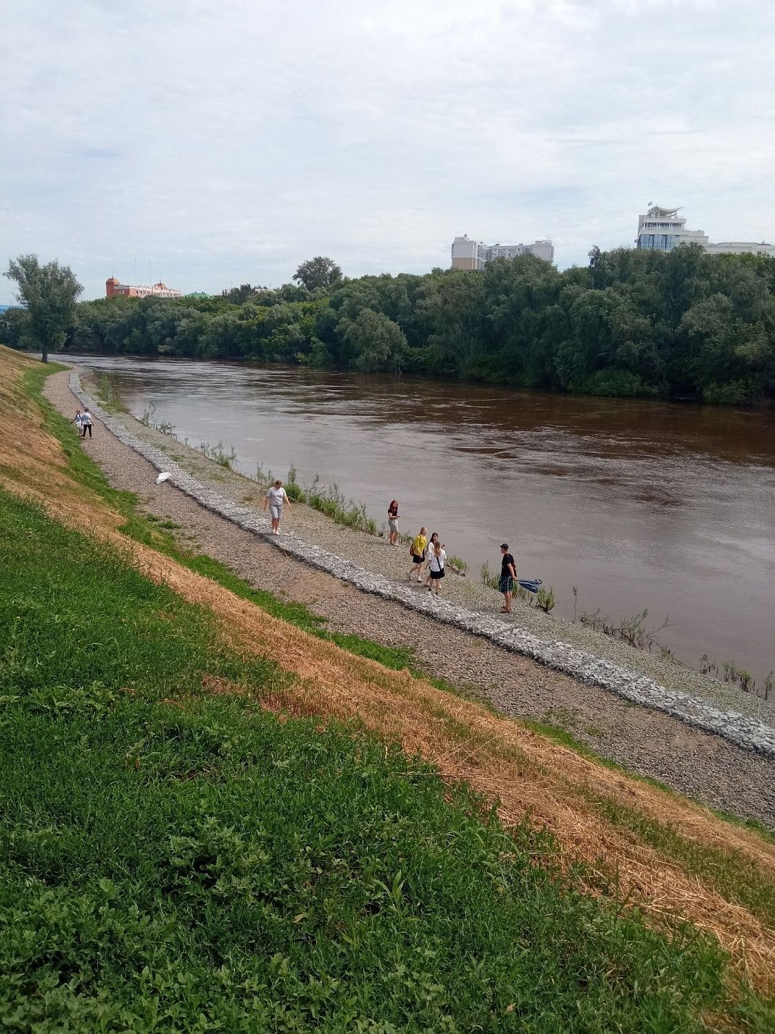 Уборка береговой линии р.Омь